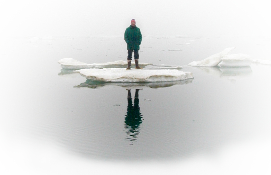 David on an iceberg